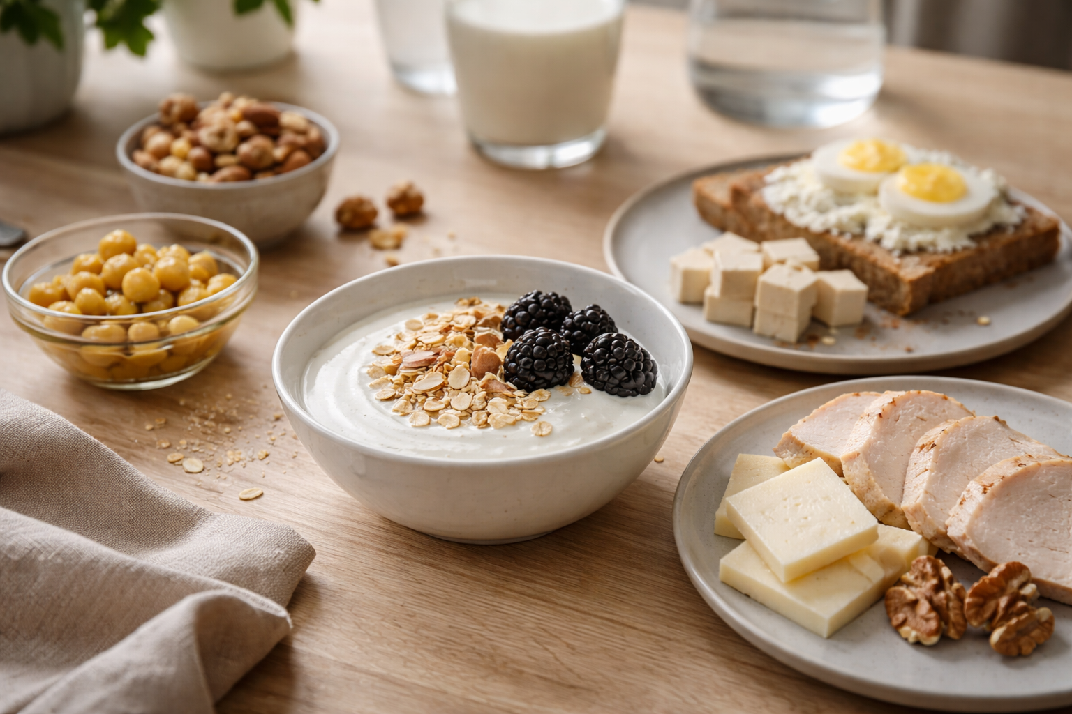 Protein i mad: de mest proteinrige fødevarer og nemme måder at få mere protein